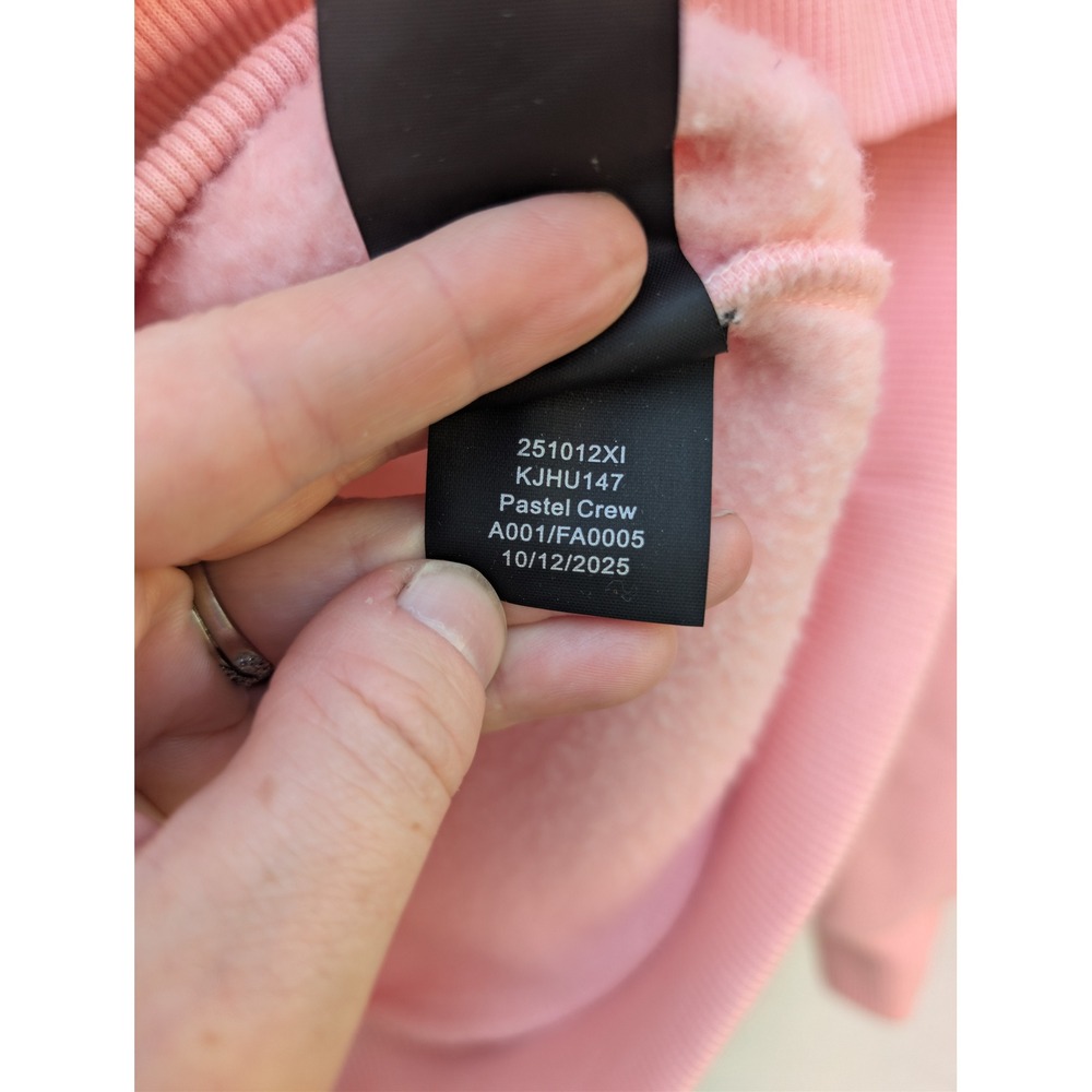 COMFRT Pastel Crew Collection Oversized Sweatshirt Womens S Pink Cotton Blend - Picture 8 of 8